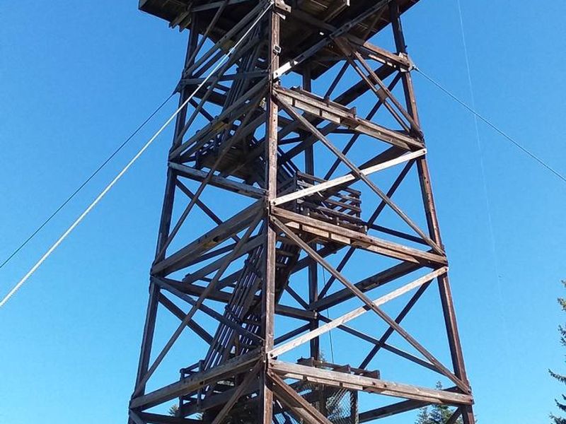 View of Lookout Butte from below. 