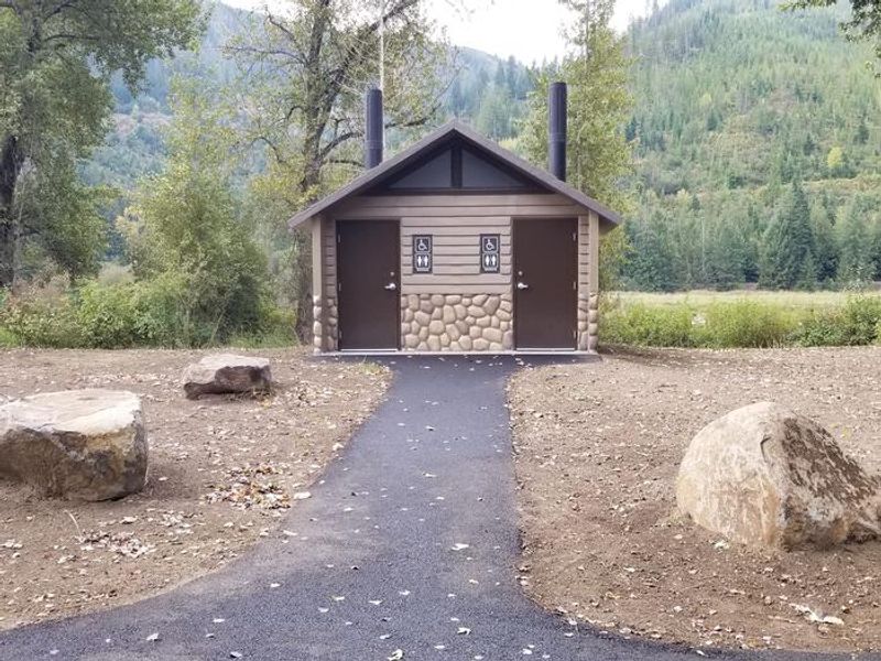 Newly constructed Vault Toilets
