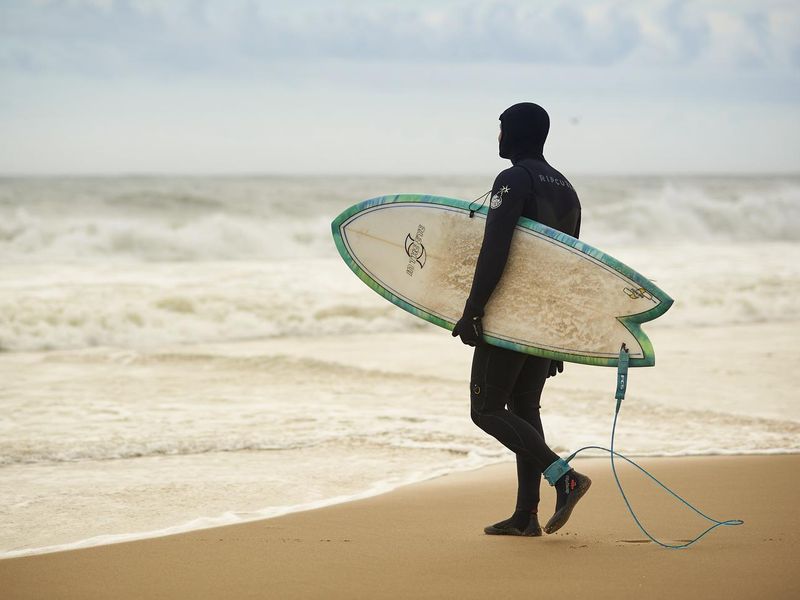 Surfing on the beaches of Cape Hatteras National Seashore
