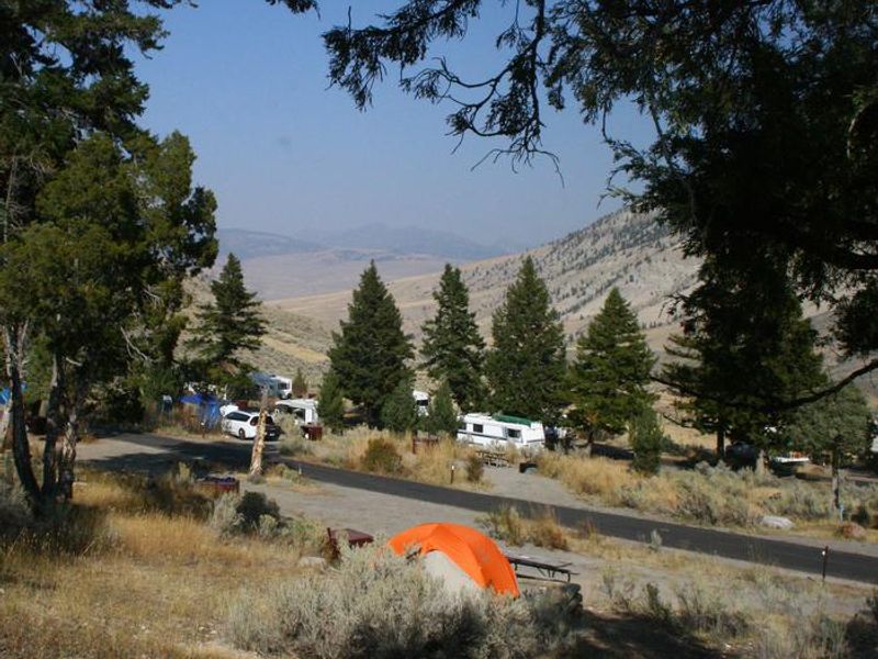 Facing north from Mammoth Campground.
