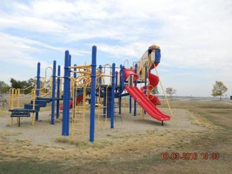 Playground equipment at Left Tailrace Campground