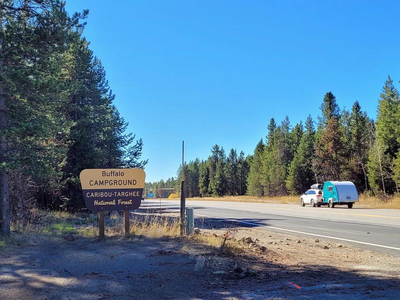 Buffalo Campground Entrance Just off of US 20