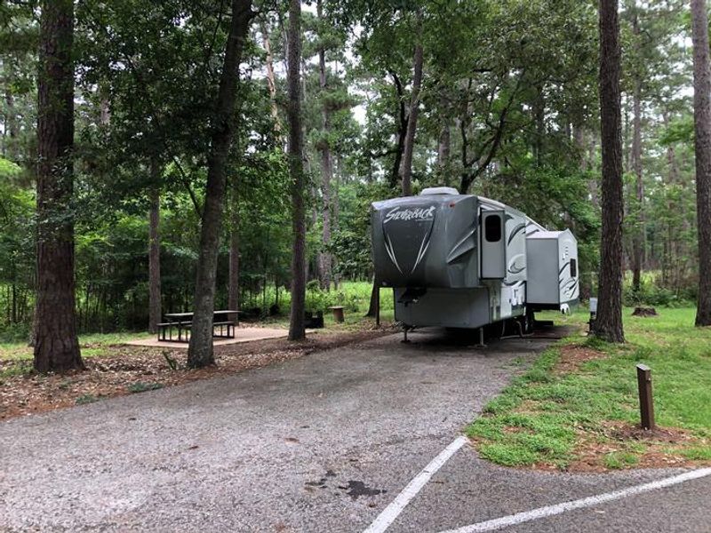 RV hookup at campsite