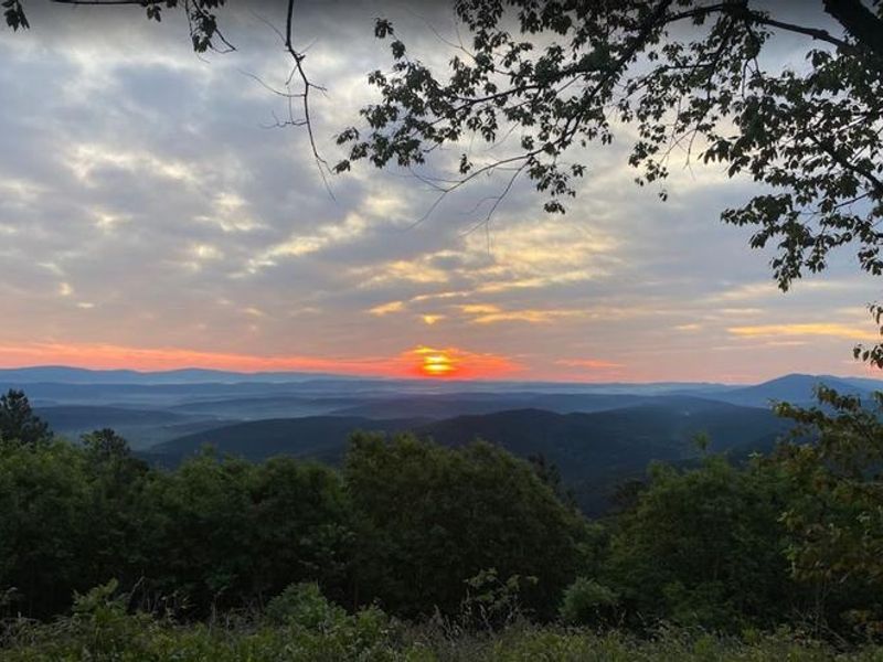 Sunrise over the Ouachita Mountains - Emerald Vista