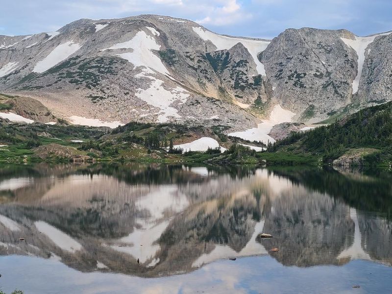 Lewis Lake and Medicine Bow Peak
