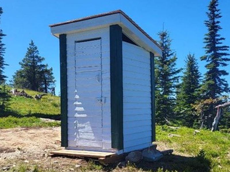 McGuire Mountain Lookout outhouse