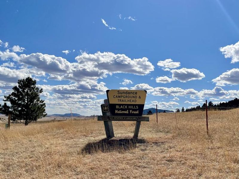 Sundance Campground and Trailhead Entry Sign 