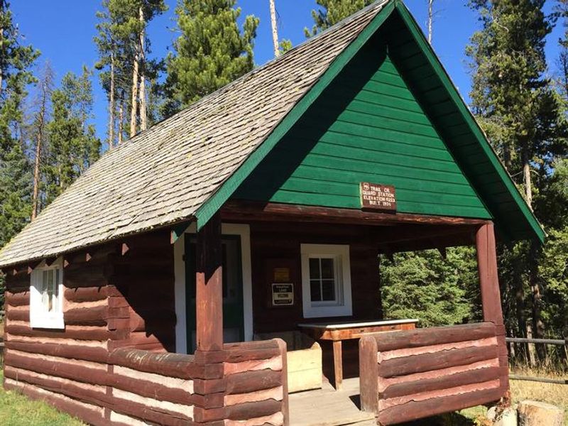 Trail Creek Cabin front porch 