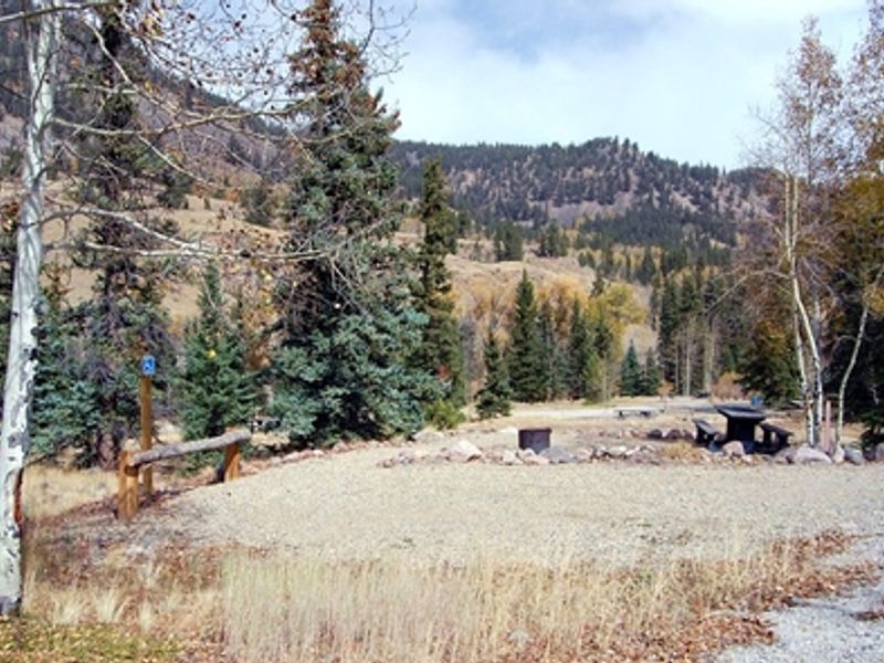 Campsite at Mill Creek Campground