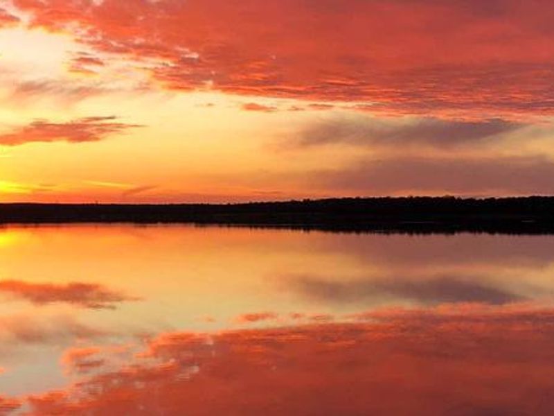Sunset view from Whitehall Bay site 24.