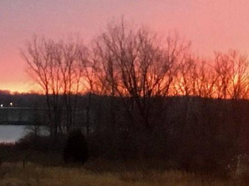 Sunrise over Alum Creek Lake