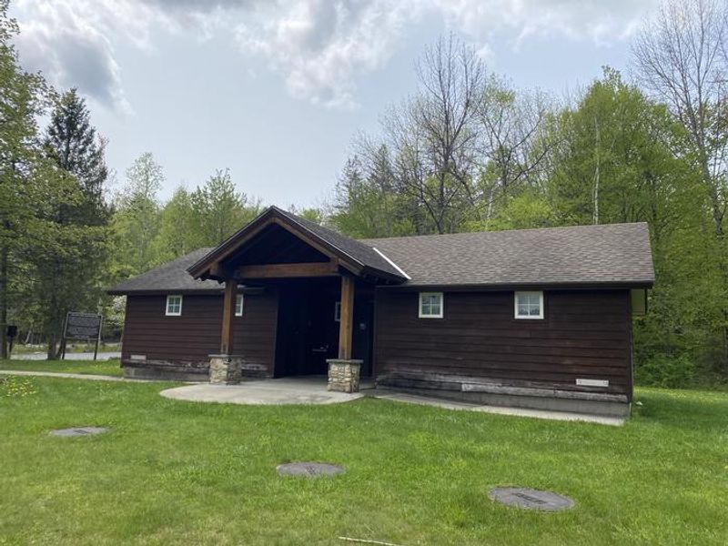 Bath house at HAPGOOD POND