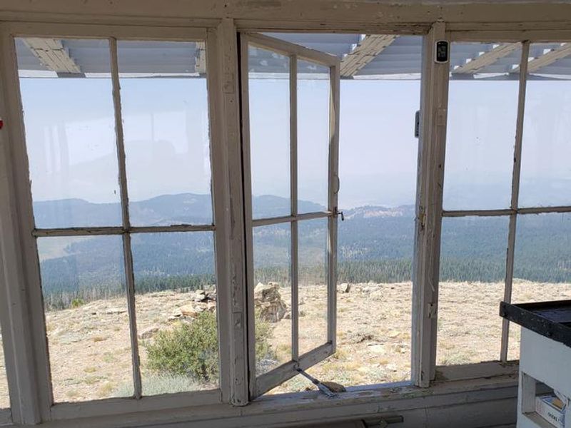 View of Adjacent Landscape as Seen Through Lookout's Windows