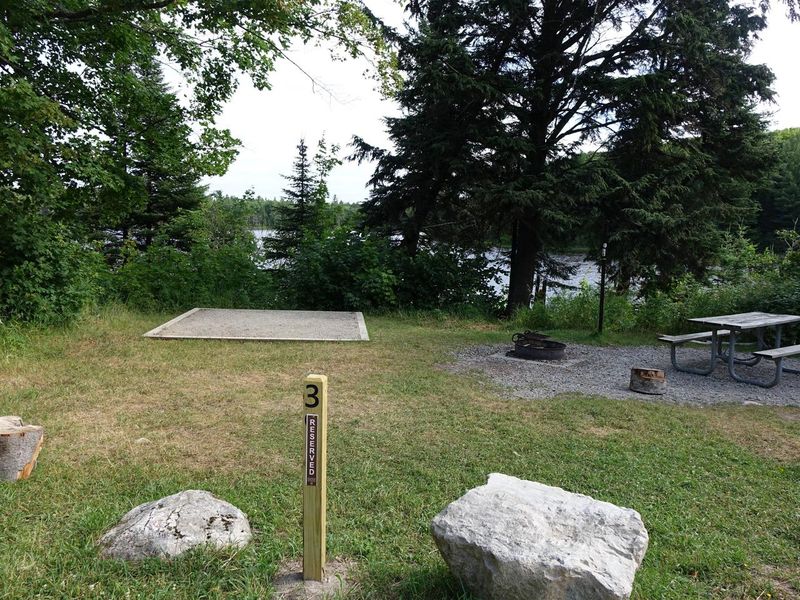 campsite in campground