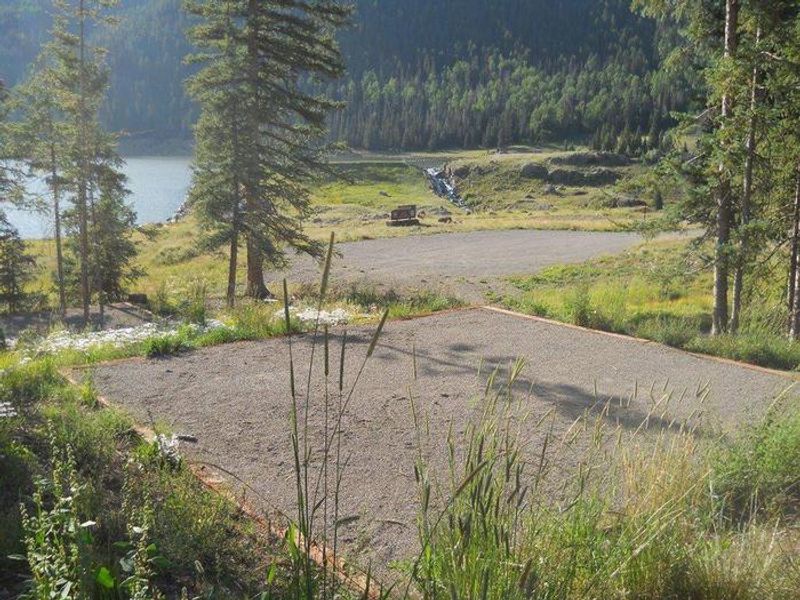 Site from group area showing view of Big Meadows Reservoir.
