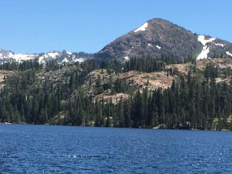 Early Season, Snow Topped Mountains