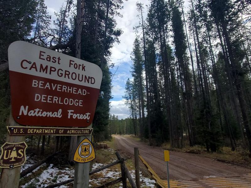 Entrance to East Fork Campground