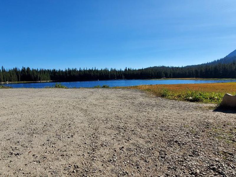 View in front of Hoffer Yurt (Yurt 40)