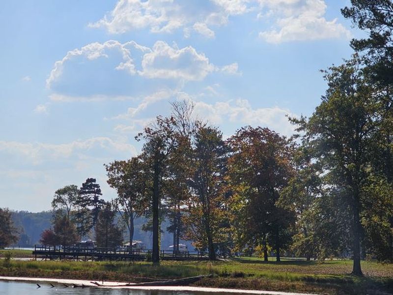 View from metal pier