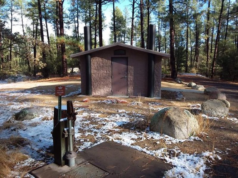 White Spar Campground Restroom and Water Spigot