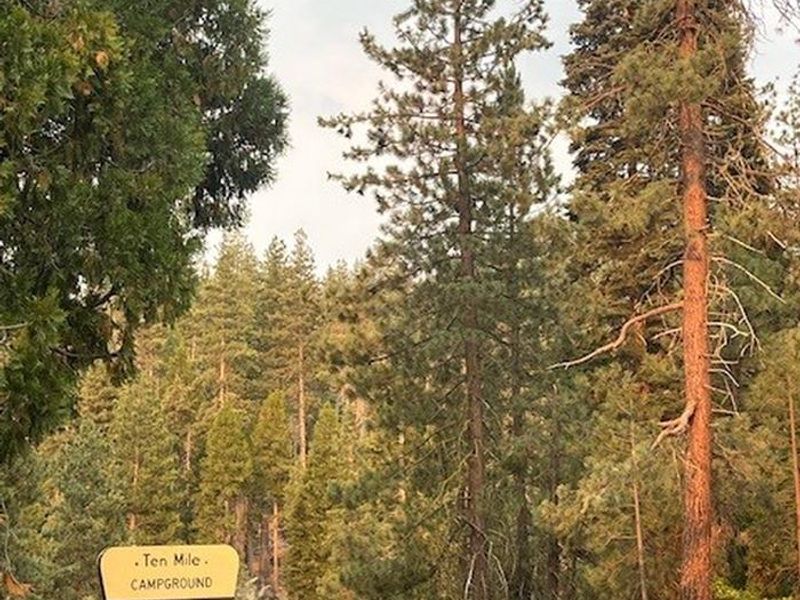 Entrance Sign Ten Mile Campground