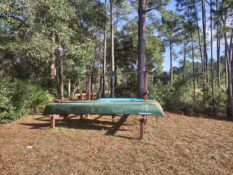 Canoes are available for rent!