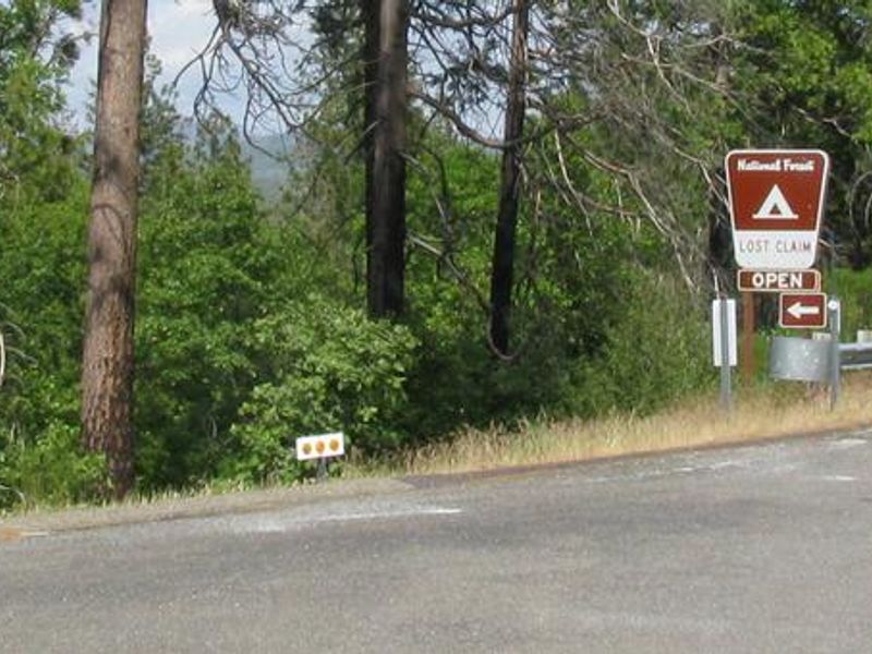 Lost Claim Campground Highway Entrance