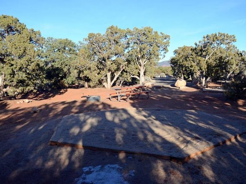 Campsite in the Natural Bridges Campground