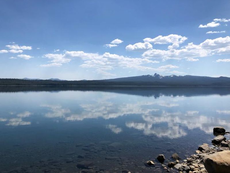 View of Cowhorn Mountain from Crescent Lake Campground