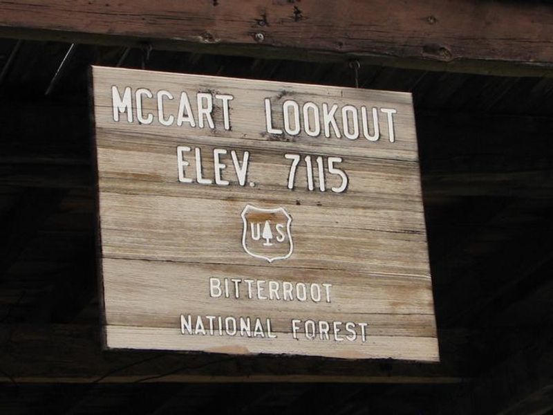 sign at McCart Lookout