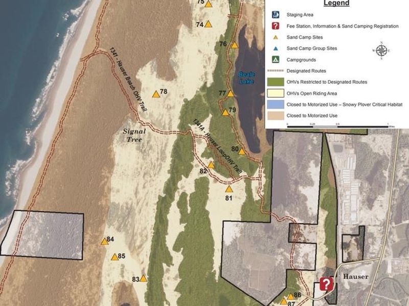 A portion of the South Riding Area OHV Map