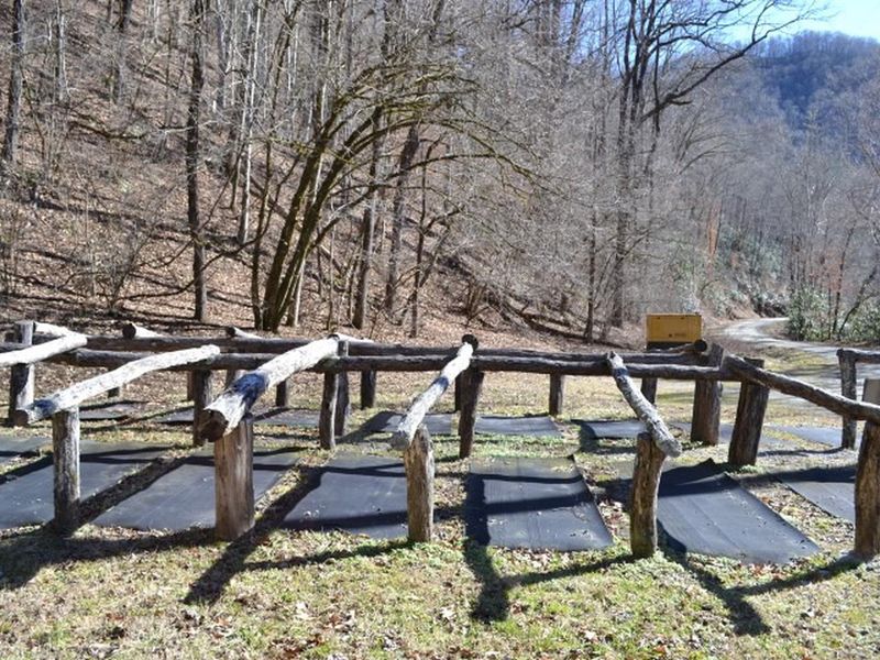 Another view of the Hitching Post at Tow String Horse Camp