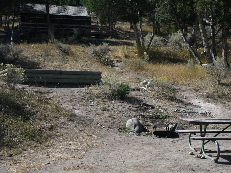 Mammoth Campsite #74 looking west and uphill