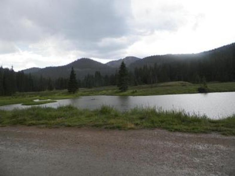 Fishing pond near campground