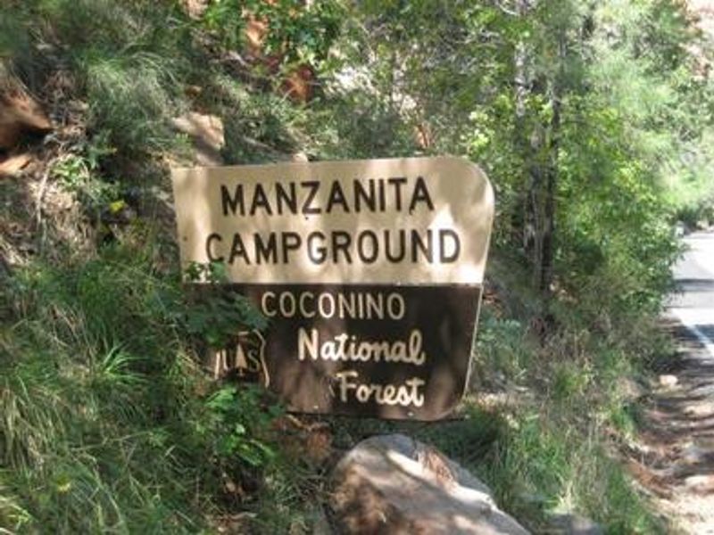 Manzanita Campground sign 