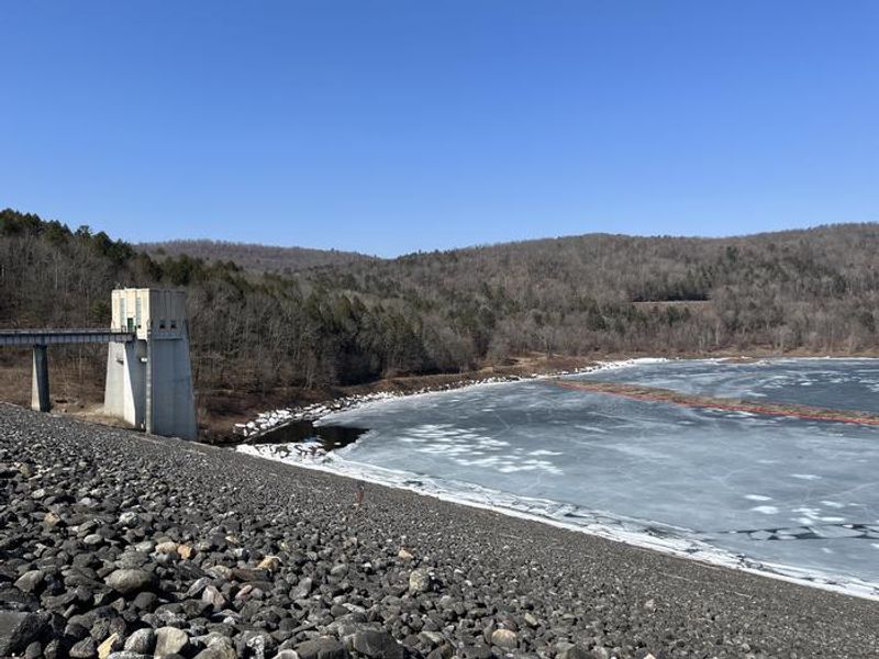 Knightville dam reservoir. 