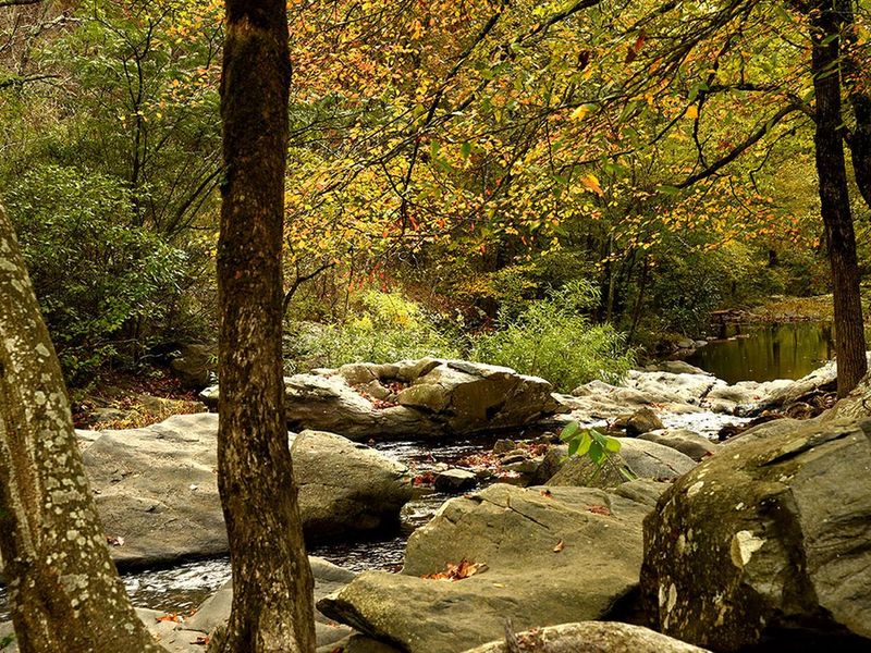 Boulders in Gulpha Creek