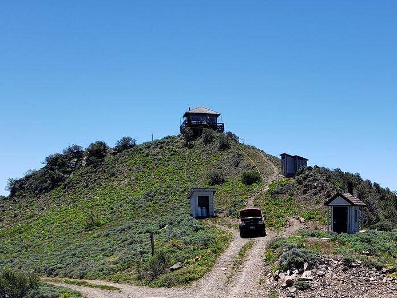 Lookout, Access Road, Vault Toilet, Propane Storage Shed, and Woodshed