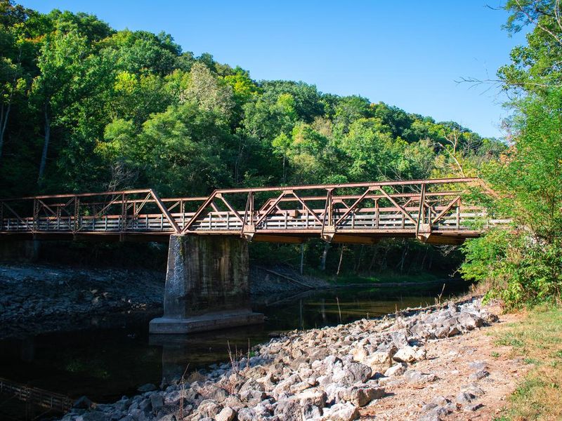 Caesar Creek Lake tailwater bridge