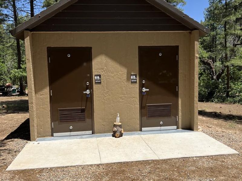 On-site vault toilet.