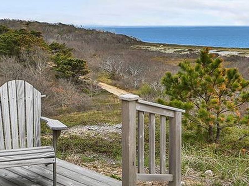 A view from the deck of the Bay View House