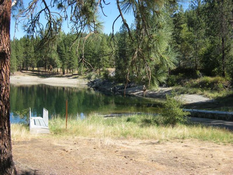 North Gorge Bay Area. Water and boat dock in the background.