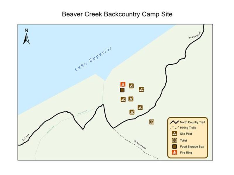 Beaver Creek Backcountry site map