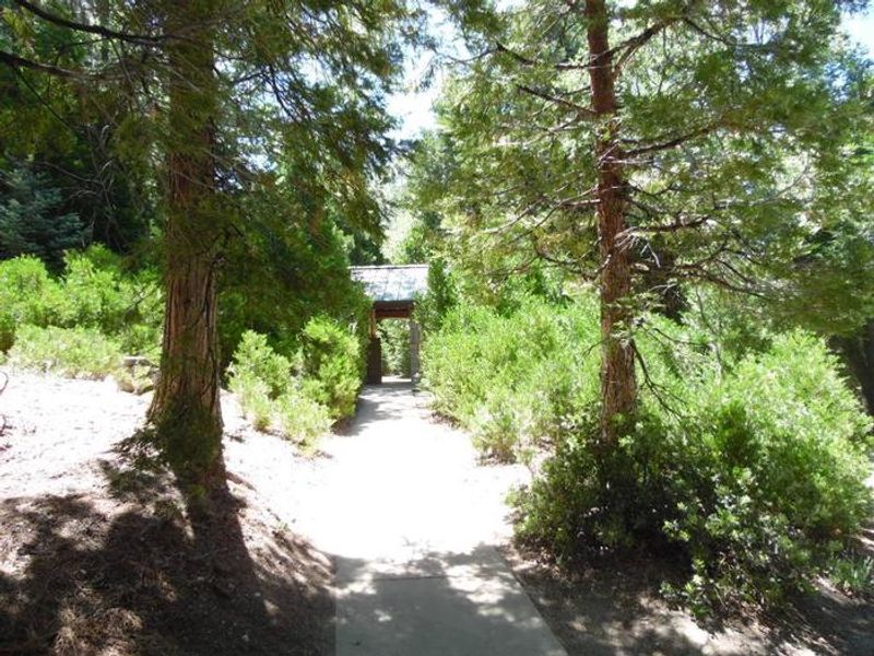 Short trail to bathroom at Dogwood