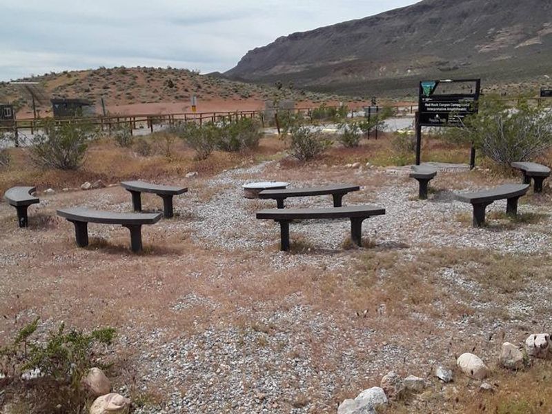  fire pit and sitting area for Ranger discussions 
weather permitting, so come sit and enjoy some really good information on the area and meet your neighbors.