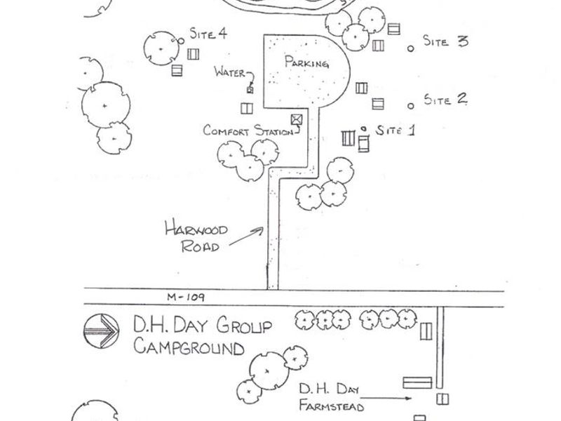 D.H. Day Group Campground Map