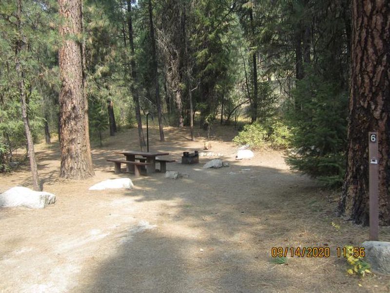 Site 6 at Black Rock Campground.