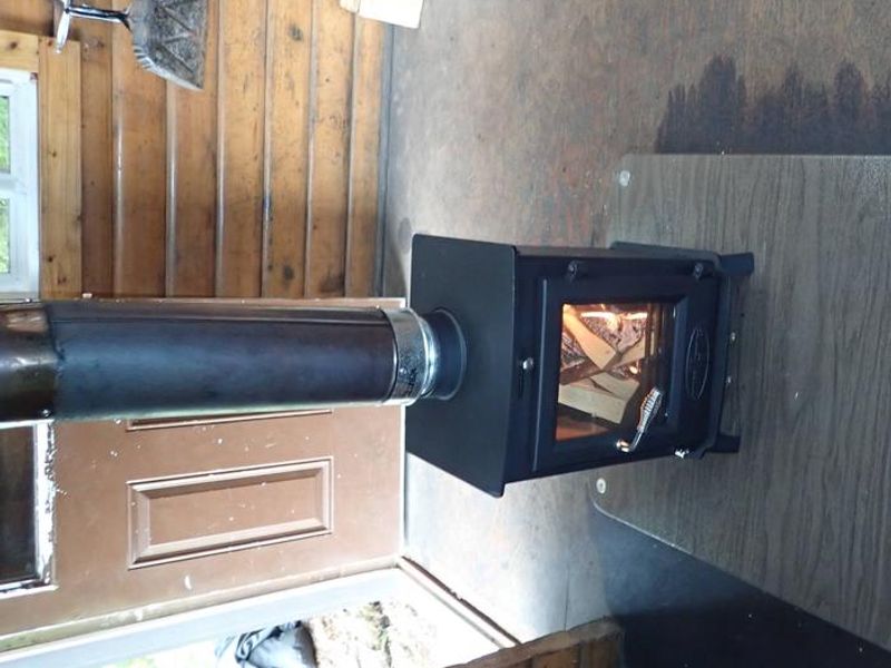 New wood stove at Fish Creek