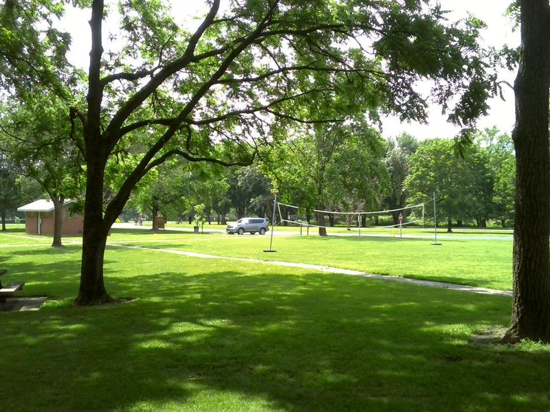 Dam East Playground, Bathroom, Volleyball Net