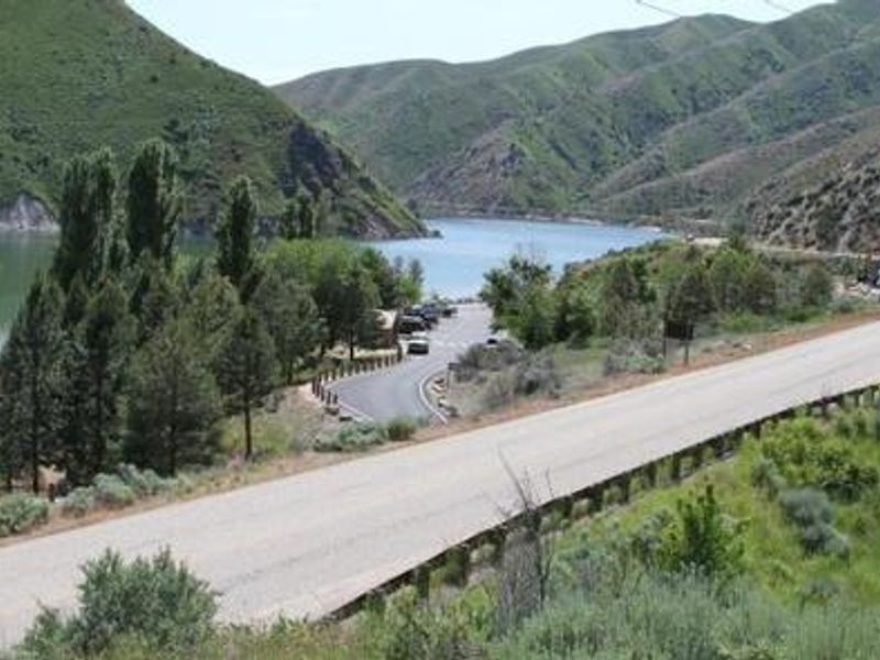 Looking South West at Macks Creek Park Entrance Road
